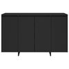 vidaXL Buffet noir 120x41x75 cm bois d'ingénierie