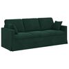 vidaXL Canap&eacute; 2 pcs Vert fonc&eacute; 198 x 78 x 80 cm Velours