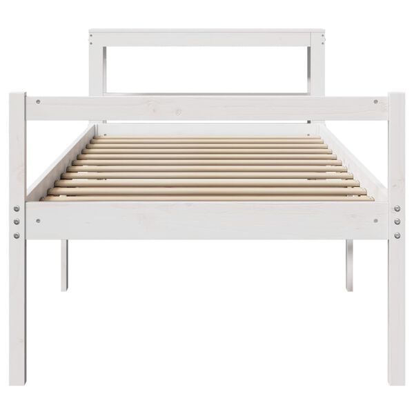 vidaXL Lit pour personne &acirc;g&eacute;e avec t&ecirc;te de lit sans matelas 75x190 cm