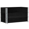 vidaXL Jardini&egrave;re noir 100x50 cm bois massif de pin