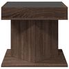 vidaXL Table basse avec LED chêne marron 50x50x45 cm bois d'ingénierie