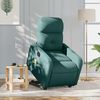 vidaXL Fauteuil inclinable de massage &eacute;lectrique Vert fonc&eacute; Tissu