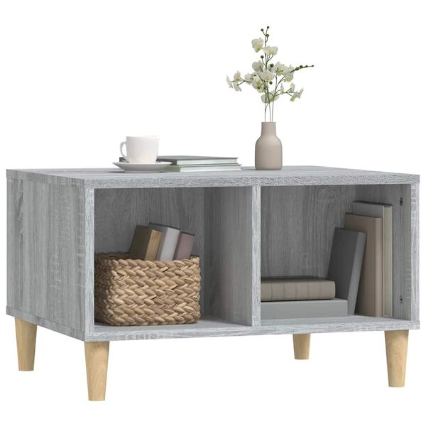 vidaXL Table basse Sonoma gris 60x50x36,5 cm Bois d'ingénierie