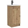 vidaXL Meuble de salle de bain avec &eacute;vier Ch&ecirc;ne artisanal