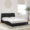 vidaXL Cadre de lit sans matelas noir 140x190 cm velours