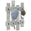 vidaXL Porte-manteau mural Gris b&eacute;ton 60 x 3 x 82 cm Bois d'ing&eacute;nierie