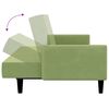 vidaXL Canap&eacute;-lit &agrave; 2 places vert clair velours