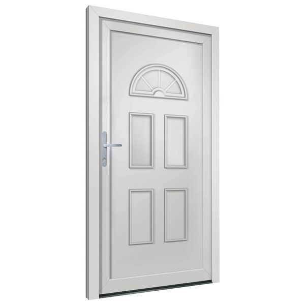 vidaXL Porte d'entr&eacute;e blanc 88x208 cm PVC