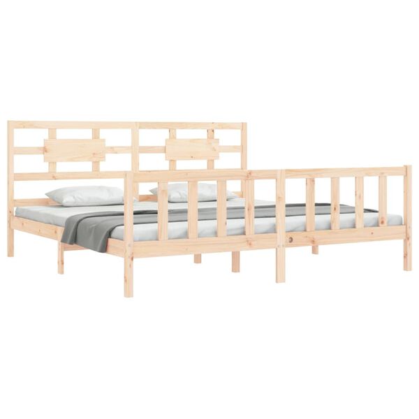vidaXL Cadre de lit sans matelas bois massif de pin