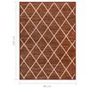 vidaXL Tapis de couloir Marron fonc&eacute; 80x150 cm