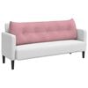 vidaXL Coussin de Dos Rose 160 x 24 x 50 cm Velours