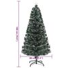 vidaXL Sapin de Noël artificiel Vert 180 cm PVC