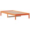 vidaXL Lit de jour sans matelas cire marron 80x200 cm bois pin massif