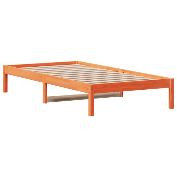 vidaXL Lit de jour sans matelas cire marron 80x200 cm bois pin massif