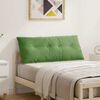 vidaXL Coussin de Dos Vert clair 120 x 50 cm Tissu en velours c&ocirc;tel&eacute;