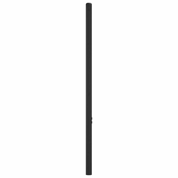 vidaXL T&ecirc;te de lit de remplacement m&eacute;tal noir 107 cm