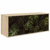 vidaXL Meuble TV mural ELBURG 102 x 33 x 40 cm Ch&ecirc;ne Sonoma