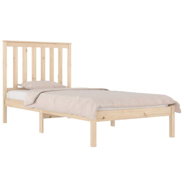 vidaXL Cadre de lit sans matelas bois massif 100x200 cm