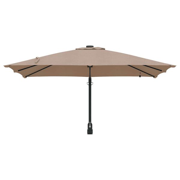 vidaXL Parasol de jardin Taupe 248,5 x 247,5 x 160 cm