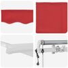 vidaXL Auvent R&eacute;tractable Rouge 600 &times; 350 cm Tissu et acier