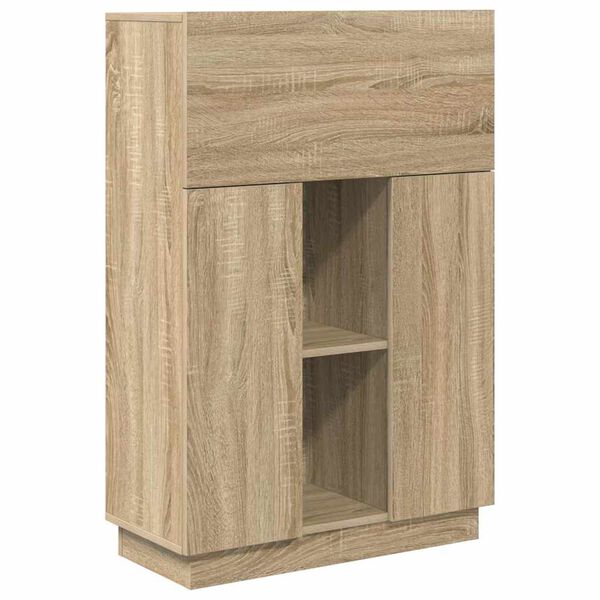 vidaXL Bureau Ch&ecirc;ne Sonoma 71.5 x 31.5 x 106.5 cm Bois d'ing&eacute;nierie