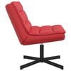 vidaXL Chaise pivotante Rouge 63 x 75 x 76 cm PU