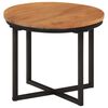 vidaXL Table basse 35x35x30 cm bois massif acacia et fer