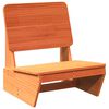 vidaXL Chaises de jardin lot de 2 cire marron 60x64x70,5 cm