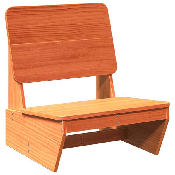 vidaXL Chaises de jardin lot de 2 cire marron 60x64x70,5 cm