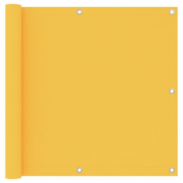 vidaXL &Eacute;cran de balcon Jaune 90x400 cm Tissu Oxford