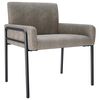 vidaXL Fauteuil d'appoint Gris clair Simili daim