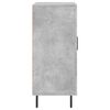 vidaXL Buffet gris b&eacute;ton 90x34x80 cm bois d'ing&eacute;nierie