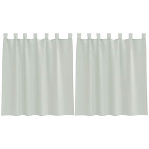 vidaXL Voilages &agrave; &oelig;illets 2 pcs gris clair 140 x 140 cm