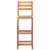 vidaXL Ensemble de bar d'ext&eacute;rieur 3 pcs Carreau mosa&iuml;que et acacia
