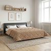 vidaXL Duvet d'&eacute;t&eacute; simple Matelass&eacute; Taupe 220 x 260 cm