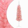 vidaXL Sapin de No&euml;l artificiel &eacute;troit avec boules 120 cm 150 LED