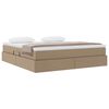 vidaXL Lit avec rangement et matelas Cappuccino 180 x 200 cm