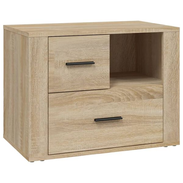 vidaXL Table de chevet Ch&ecirc;ne sonoma 60x36x45 cm Bois d'ing&eacute;nierie