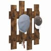 vidaXL Porte-manteau mural Ch&ecirc;ne fum&eacute; 60 x 3 x 82 cm Bois d'ing&eacute;nierie