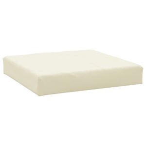 vidaXL Coussin de palette cr&egrave;me 60x60x6 cm tissu oxford