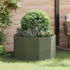 vidaXL Jardini&egrave;re Vert olive 90 x 90 x 50 cm Acier