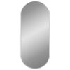 vidaXL Miroir mural Argent&eacute; 70x30 cm Ovale