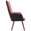 vidaXL Chaise de relaxation Rose Velours et PVC