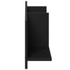 vidaXL Armoire murale 100x16,5x30 cm noir bois d'ing&eacute;nierie