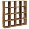 vidaXL Biblioth&egrave;que vieux bois 137,5x29x137,5 cm bois d'ing&eacute;nierie