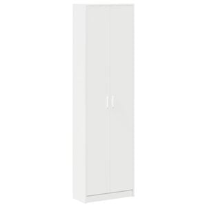 vidaXL Armoire avec &eacute;tag&egrave;re Blanc 55 x 25 x 189 cm Bois d'ing&eacute;nierie