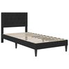 vidaXL Cadre de lit avec matelas Noir 80 x 200 cm Velours