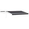 vidaXL Auvent r&eacute;tractable &eacute;lectrique Anthracite et blanc 3 x 2 m