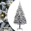 vidaXL Sapin de No&euml;l artificiel Blanc 240 cm PVC, Acier et Plastique