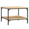 vidaXL Table basse chêne sonoma 55x55x40 cm bois d'ingénierie